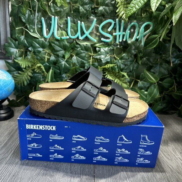 Birkenstock Arizona Leather Birko-Flor Men Size 9 EU 42 Black main image 7